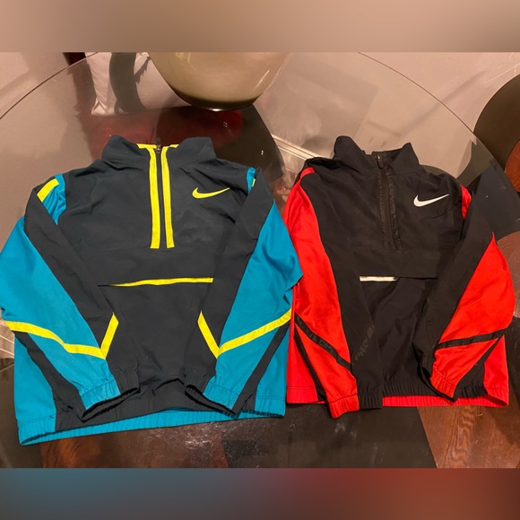 Boys Authentic Nike Dri-fit performance pullover windbreaker jackets size Small